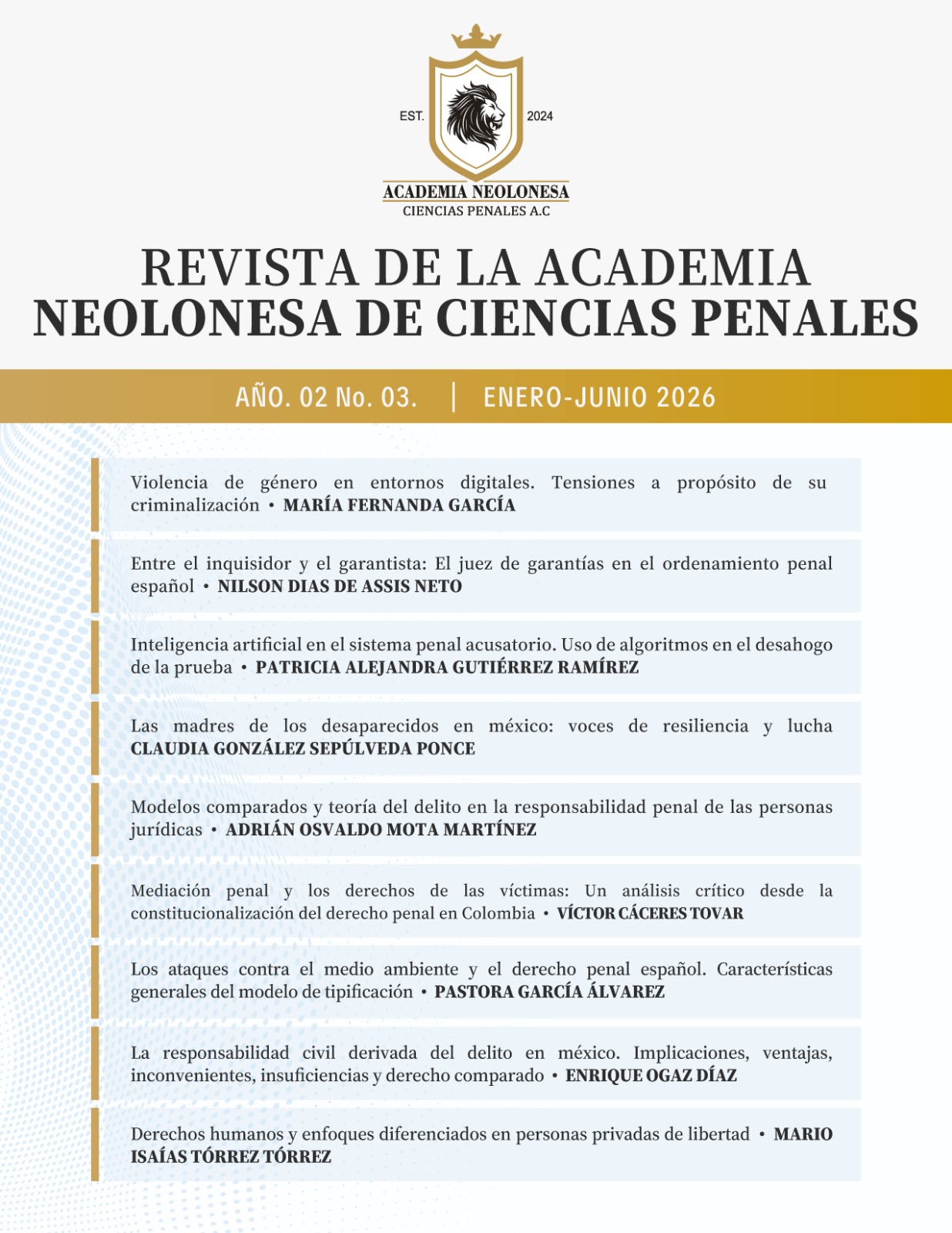 					Ver Núm. 03 (2): No. 03 (enero-junio 2026)
				